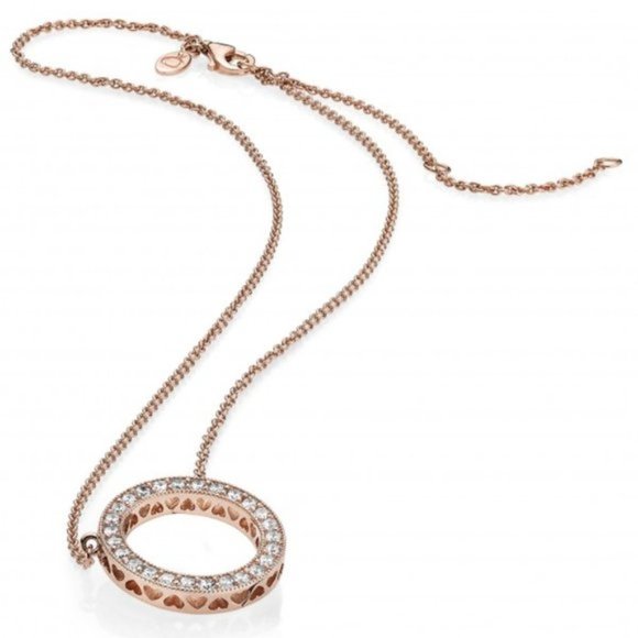 Pandora Circle of Sparkle Necklace - Picture 1 of 4